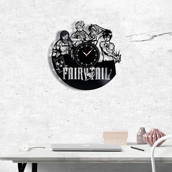 Wall Vinyl Record Clock Fairy Tail 12" Vinyl-Clock-Fairy Tail-1 photo