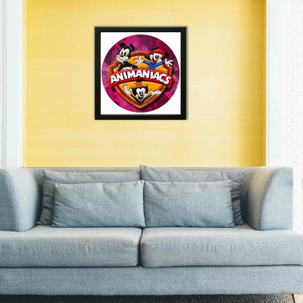 Vinyl Record Decor in a Wooden Frame Animaniacs 14" UF-Frame-C-Animaniacs-2 photo