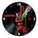Настінний вініловий годинник Дедпул, діаметр 30см UF-Clock-M-Deadpool-2 фото 1
