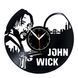 Настінний вініловий годинник Джон Уік, діаметр 30см Vinyl-Clock-M-John Wick-2 фото