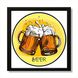 Vinyl Record Decor in a Wooden Frame Beer 14" UF-Frame-Beer-1 photo 1