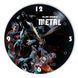 Настінний вініловий годинник Темні ночі: Метал, діаметр 30см UF-Clock-Dark Nights Metal-1 фото 1