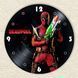Настінний вініловий годинник Дедпул, діаметр 30см UF-Clock-M-Deadpool-2 фото 3