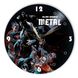 Wall Vinyl Record Clock Dark Nights Metal 12" UF-Clock-Dark Nights Metal-1 photo 1