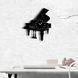 Настінний вініловий годинник Піаніно, діаметр 30см Vinyl-Clock-Piano-1 фото 2