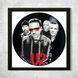 Vinyl Record Decor in a Wooden Frame U2 14" 587-4-2 photo
