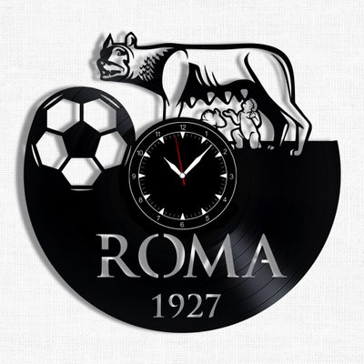 Wall Vinyl Record Clock FC Roma 12" Vinyl-Clock-FC Roma-1 photo