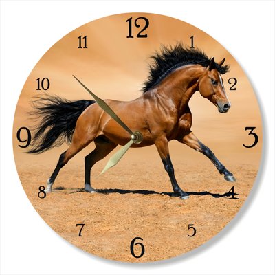 Wall Vinyl Record Clock Horse 12" UF-Clock-Horse-1 photo