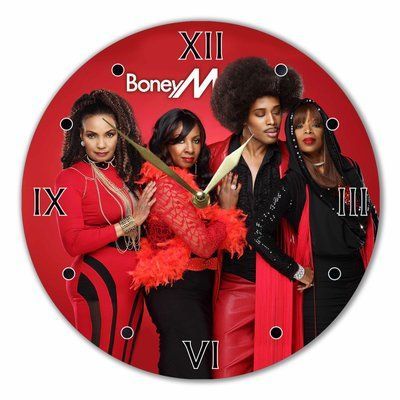 Wall Vinyl Record Clock Boney M 12" UF-Clock-Boney M-1 photo