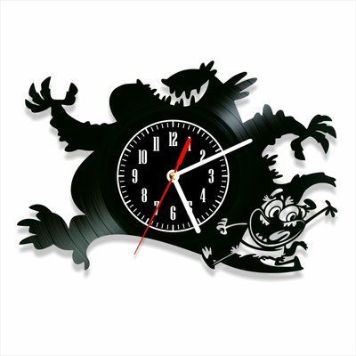 Настінний вініловий годинник Чудовисько Бансен, діаметр 30см Vinyl-Clock-C-Bunsen Is a Beast-1 фото