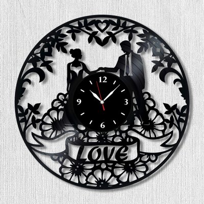 Wall Vinyl Record Clock Love 12" Vinyl-Clock-Love-6 photo