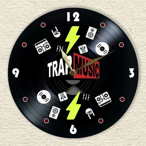 Wall Vinyl Record Clock Trap 12" UF-Clock-Trap-1 photo