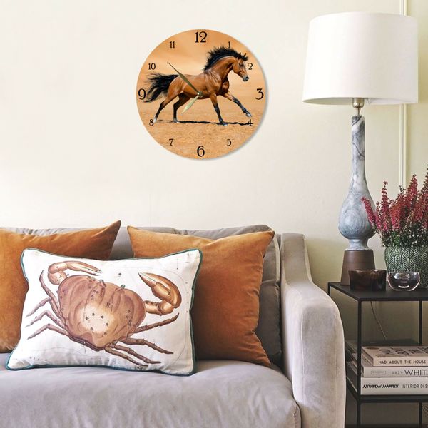 Wall Vinyl Record Clock Horse 12" UF-Clock-Horse-1 photo