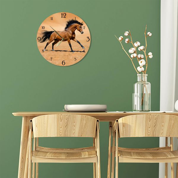 Wall Vinyl Record Clock Horse 12" UF-Clock-Horse-1 photo