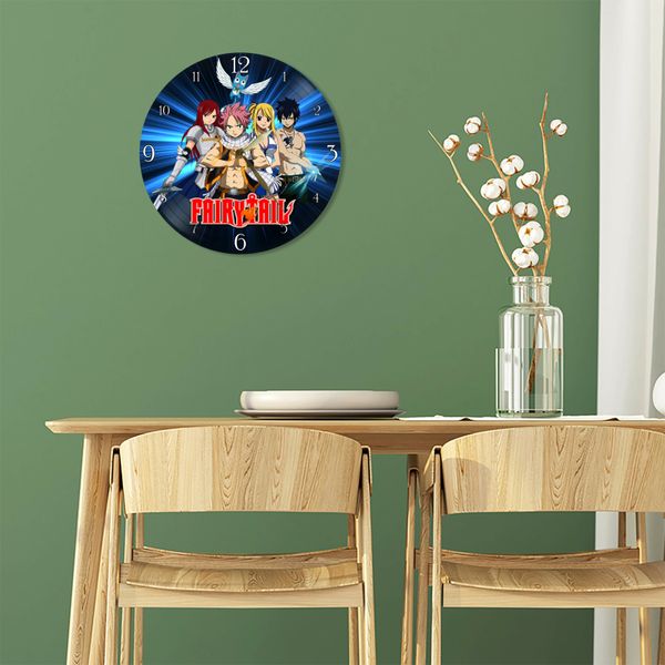 Wall Vinyl Record Clock Fairy Tail 12" UF-Clock-Fairy Tail-1 photo