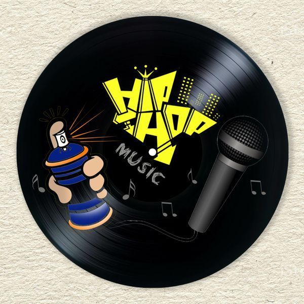 Vinyl Record Decor Hip hop 12" 600-3-1 photo