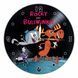 Wall Vinyl Record Clock Rocky and Bullwinkle 12" UF-Clock-C-Rocky and Bullwinkle-2 photo 1