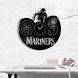 Wall Vinyl Record Clock Seattle Mariners 12" Vinyl-Clock-Seattle Mariners-1 photo 2