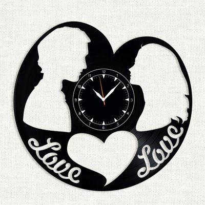 Wall Vinyl Record Clock Love 12" Vinyl-Clock-Love-7 photo