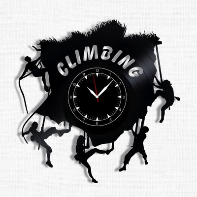 Wall Vinyl Record Clock Climbing 12" Vinyl-Clock-Climbing-3 photo