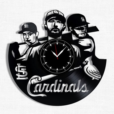 Wall Vinyl Record Clock St. Louis Cardinals 12" Vinyl-Clock-St. Louis Cardinals-1 photo