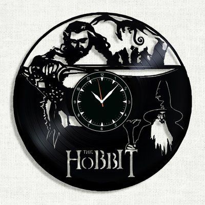 Настінний вініловий годинник Хоббіт , діаметр 30см Vinyl-Clock-M-The Hobbit-2 фото