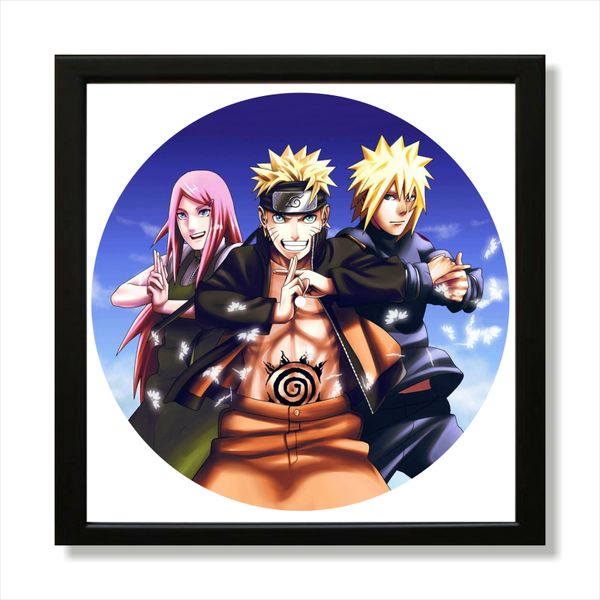 Vinyl Record Decor in a Wooden Frame Naruto 14" UF-Frame-Naruto-2 photo