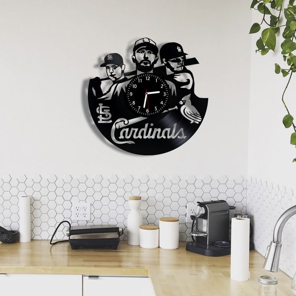 Wall Vinyl Record Clock St. Louis Cardinals 12" Vinyl-Clock-St. Louis Cardinals-1 photo