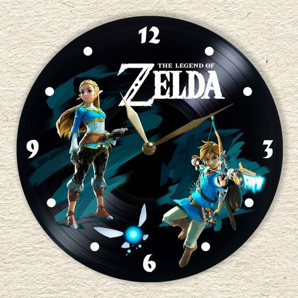 Wall Vinyl Record Clock The Legend of Zelda 12" UF-Clock-The Legend of Zelda-6 photo