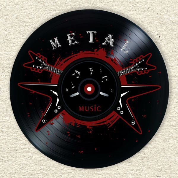 Vinyl Record Decor Metal 12" 601-3-1 photo