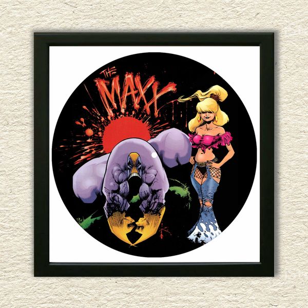 Vinyl Record Decor in a Wooden Frame The Maxx 14" UF-Frame-The Maxx-2 photo