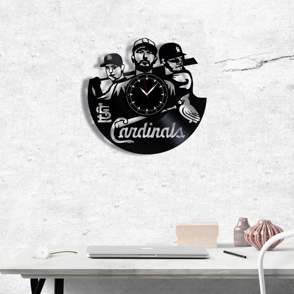 Wall Vinyl Record Clock St. Louis Cardinals 12" Vinyl-Clock-St. Louis Cardinals-1 photo