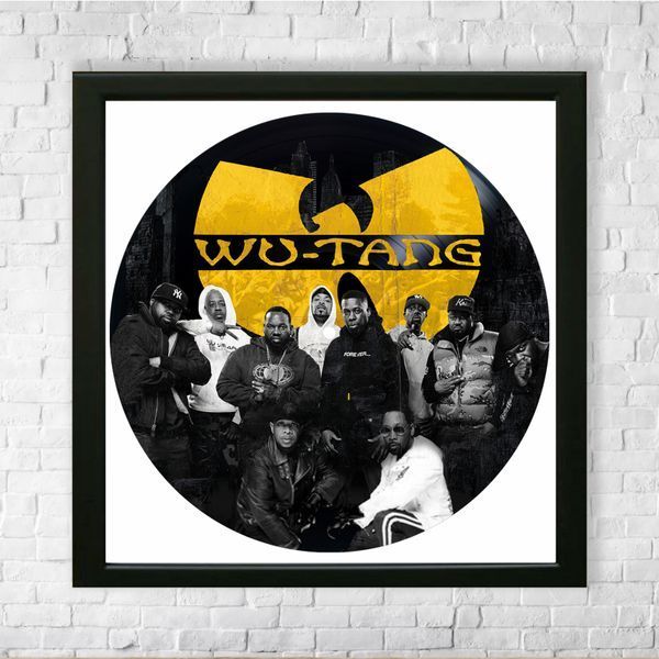 Vinyl Record Decor in a Wooden Frame Wu-Tang Clan 14" 589-4-1 photo