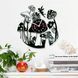 Wall Vinyl Record Clock Mushrooms 12" 132-1-1 photo 2