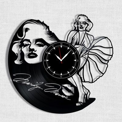 Wall Vinyl Record Clock Marilyn Monroe 12" Vinyl-Clock-Marilyn Monroe-1 photo