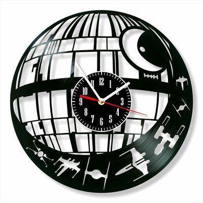 Wall Vinyl Record Clock Star Wars 12" 143-1-6 photo