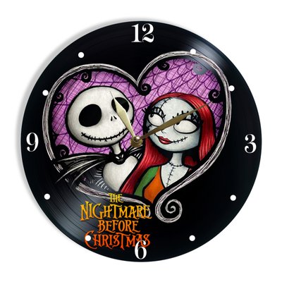 Wall Vinyl Record Clock Nightmare Before Christmas 12" UF-Clock-Nightmare Before Christmas-1 photo