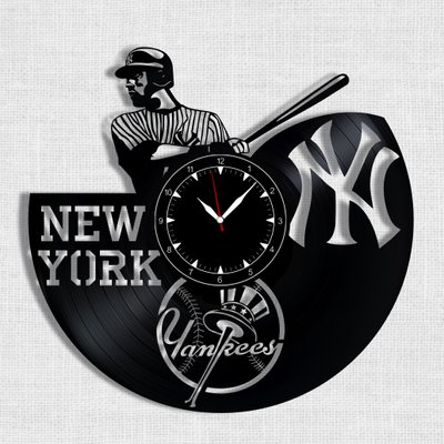 Wall Vinyl Record Clock Yankees 12" Vinyl-Clock-Yankees-1 photo