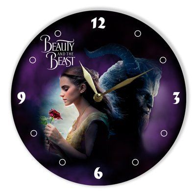Настінний вініловий годинник Красуня і Чудовисько, діаметр 30см UF-Clock-M-Beauty and the Beast-1 фото