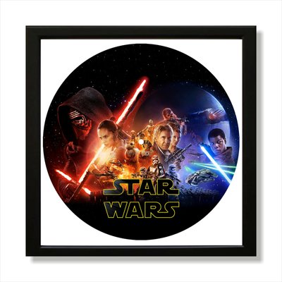 Vinyl Record Decor in a Wooden Frame Star Wars 14" UF-Frame-Star Wars-3 photo