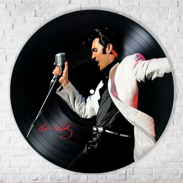 Vinyl Record Decor Elvis Presley 12" 527-3-1 photo