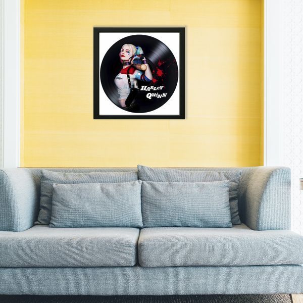 Vinyl Record Decor in a Wooden Frame Harley Quinn 14" 735-4-1 photo
