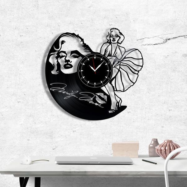 Wall Vinyl Record Clock Marilyn Monroe 12" Vinyl-Clock-Marilyn Monroe-1 photo