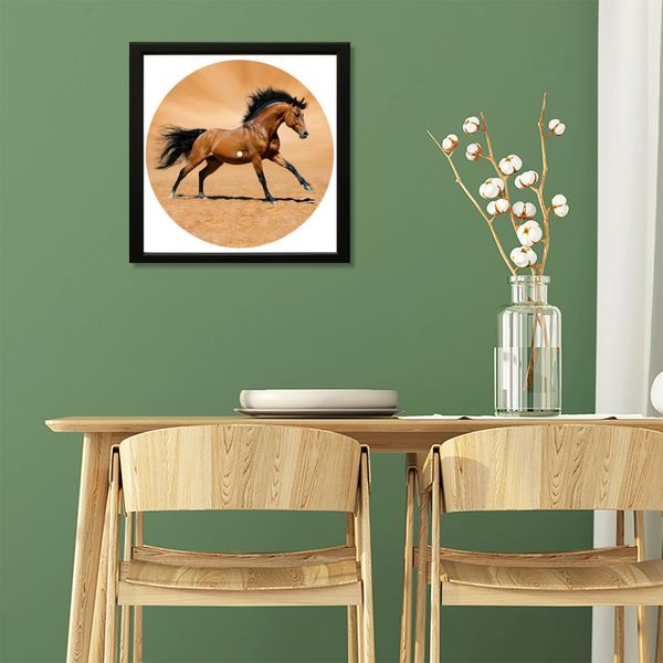 Vinyl Record Decor in a Wooden Frame Horse 14" UF-Frame-Horse-1 photo