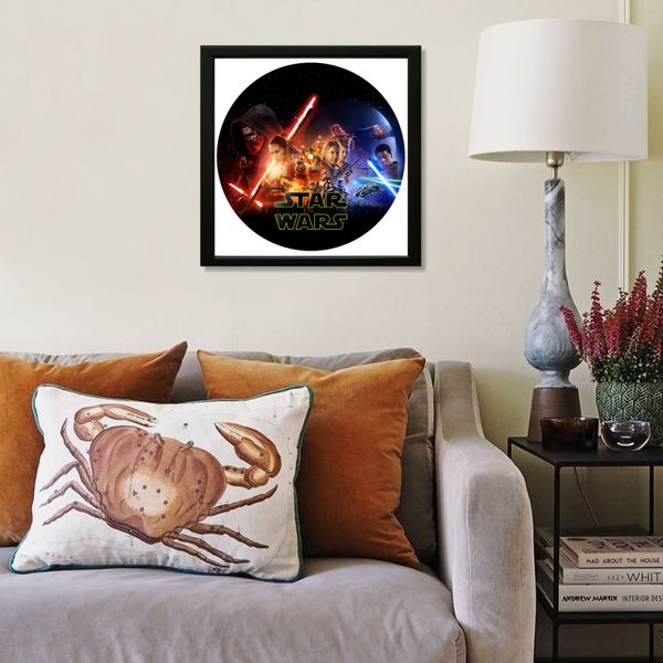 Vinyl Record Decor in a Wooden Frame Star Wars 14" UF-Frame-Star Wars-3 photo