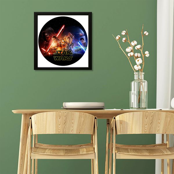 Vinyl Record Decor in a Wooden Frame Star Wars 14" UF-Frame-Star Wars-3 photo