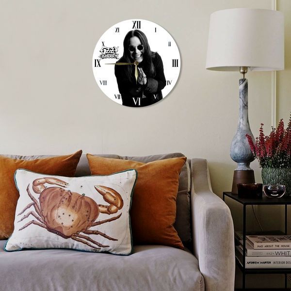 Настінний вініловий годинник Оззі Осборн, діаметр 30см UF-Clock-Ozzy Osbourne-1 фото