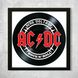 Vinyl Record Decor in a Wooden Frame AC DC 14" UF-Frame-AC DC-4 photo