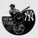 Настінний вініловий годинник Нью-Йорк Янкіз, діаметр 30см Vinyl-Clock-Yankees-1 фото 1