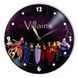 Настінний вініловий годинник Лиходії, діаметр 30см UF-Clock-C-Villains-1 фото 1
